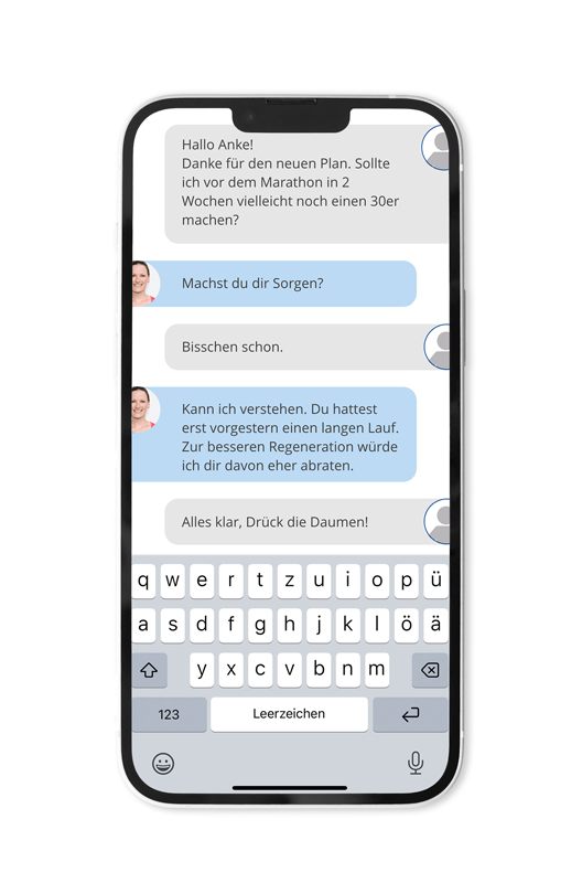 Training App, Trainer-Chat